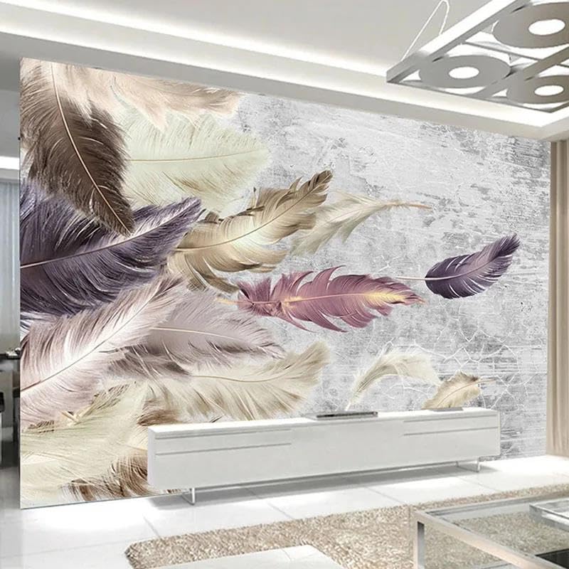 Papier peint mural feuille 3d ILIYA en tissu non tissé haut de gamme