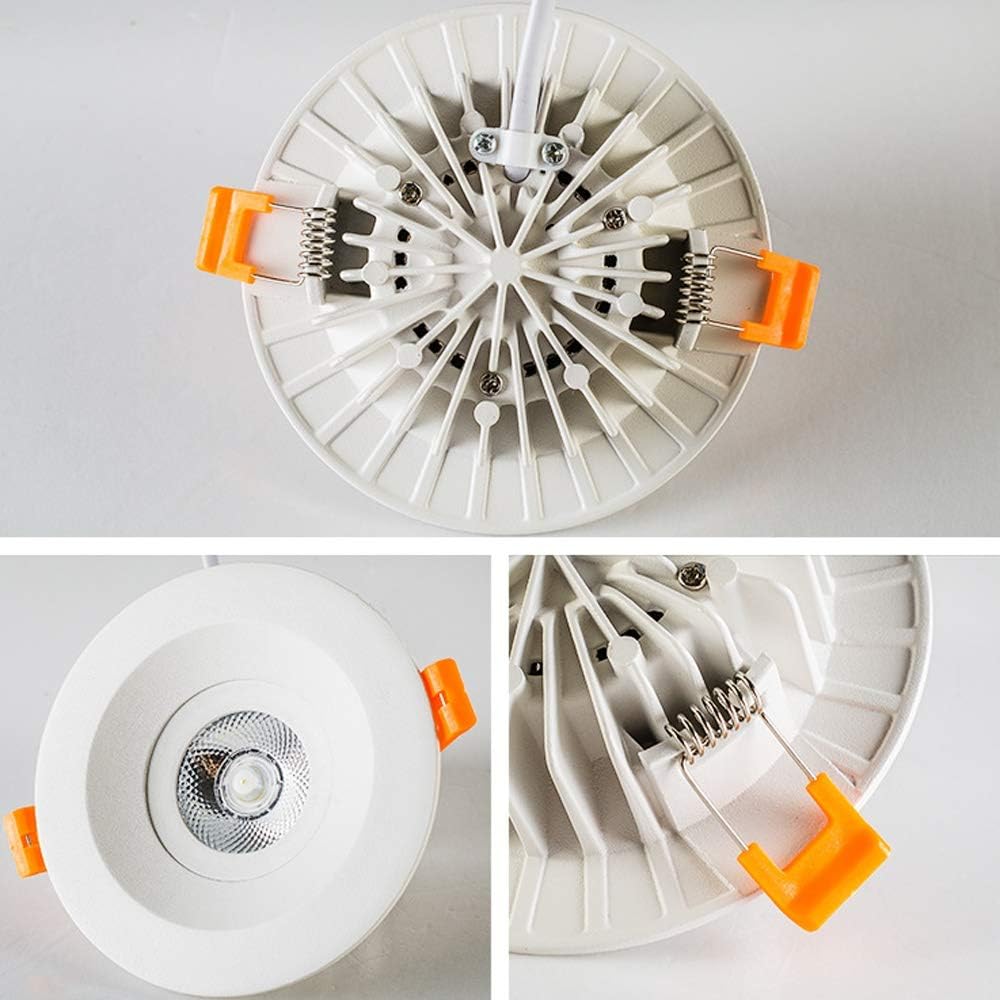Recessed Aluminum LED Downlight Living Room Hotel Home Commercial Lighting Spotlight AC85-240V Rendering ome Recessed Ceiling Lights Spotlights Panel Anti-Glare Energy Saving Office Decor Integr