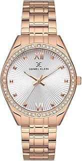 ساعة أنالوج للنساء من دانيال كلاين، مقاس 35 ملم، لون ذهبي وردي، موديل DK.1.13088-4