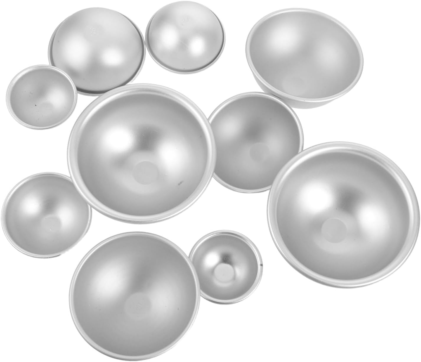 10pcs Dome Half Ball Cake Pan Hemisphere Cake Molds Puck Mold Easy Cleaning