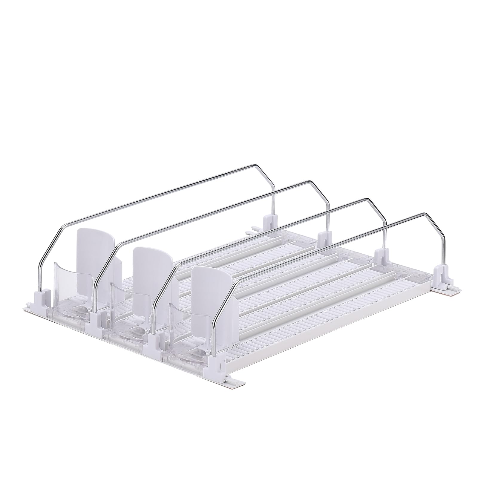 Dispensador de Bebidas para Frigorífico, Organizador de Latas de Refrescos Autoempujable para Frigorífico, Organizador de Latas de Refrescos, Contenedor de Alimentos Enlatados,(38cm 5PCS)