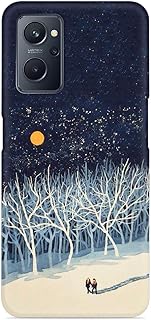 جراب موبايل سي اي كيو مطبوع من السيليكون متوافق مع ريلمي شبكة الجيل الرابع 9I (4G) من كيس زون