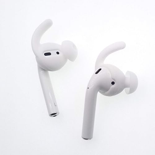 Miniatura 8 de Ganchos para orejas antideslizantes de silicona suave compatibles con Apple Airpods 2 y 1, ligeros, mejora de calidad de sonido para auriculares,