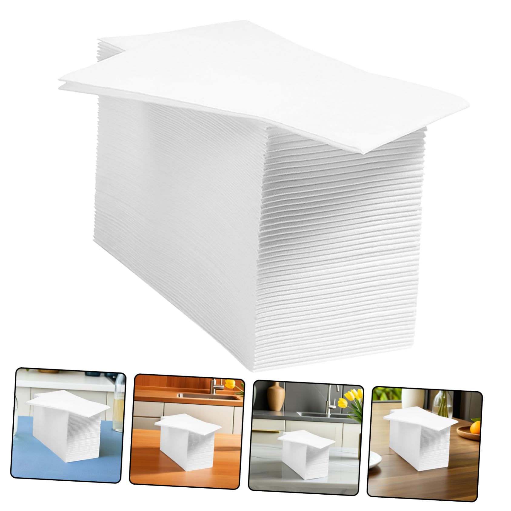 ifundom 100piezas Servilletas Gruesas de Papel Desechables Unidades para Fiestas de Cumpleaños Bodas y Banquetes