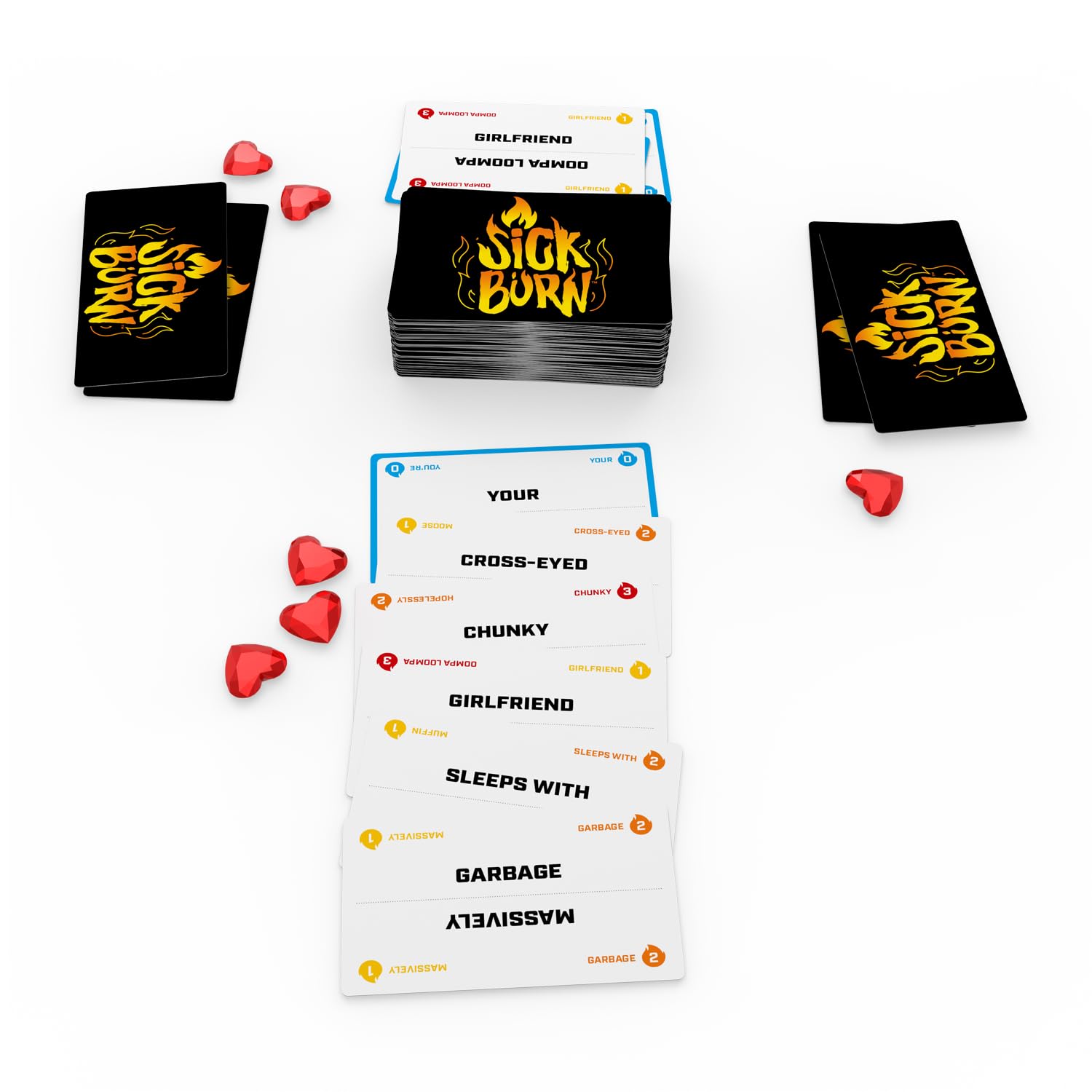Endless Games Sick Burn Card Game - Combine Words & Phrases to Insult Your Friends - Party Game for 2-8 Players, Ages 14+ - Image 3