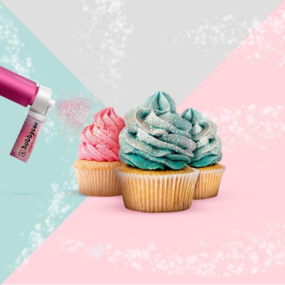 BAKING SET Shimmer Pump Manual Airbrush Pump for Decorating Cake, Cupcake, Dessert and Chocolates (Pack of 1) 4