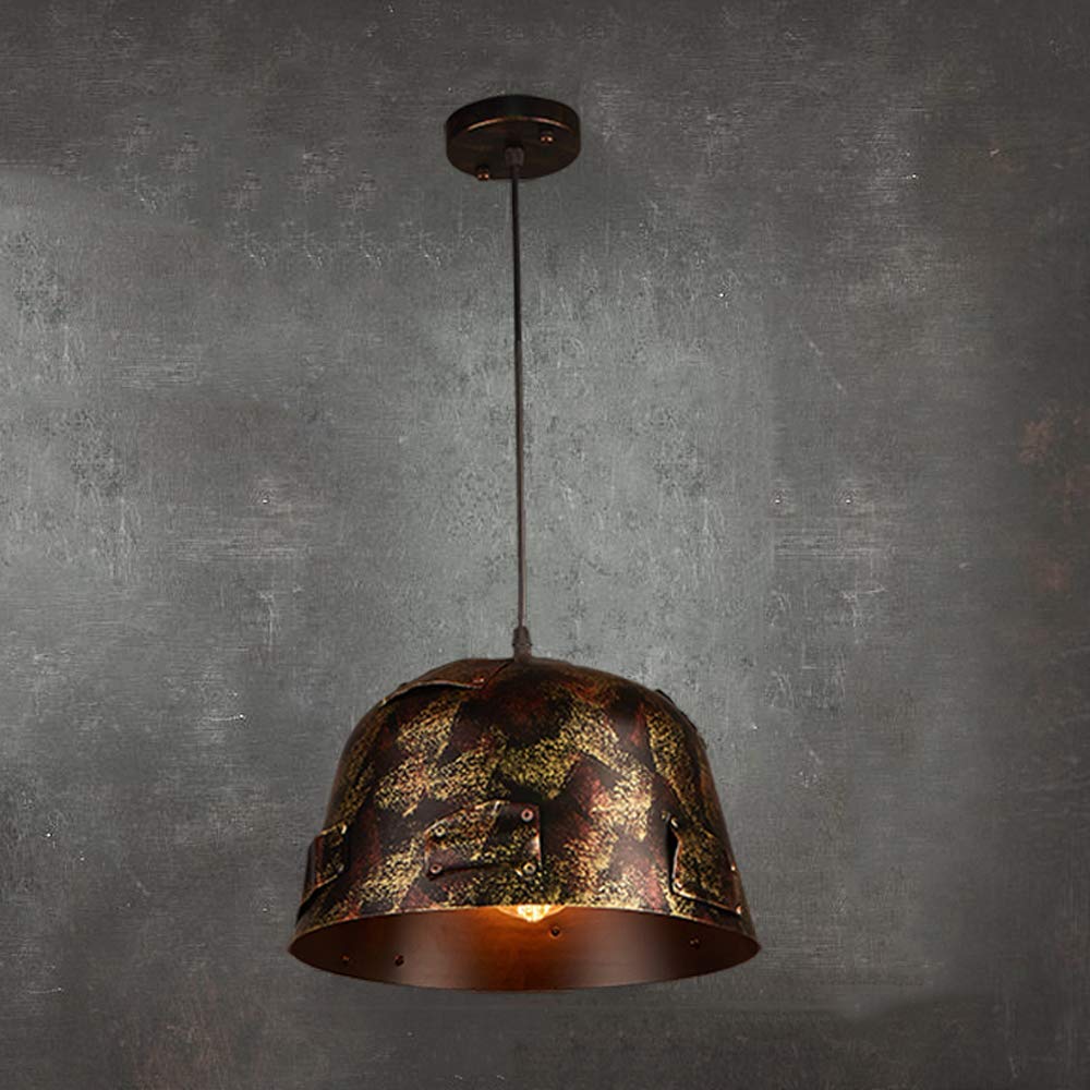 Luz de suspensión retro color óxido colgante de estilo industrial nostálgico para techos