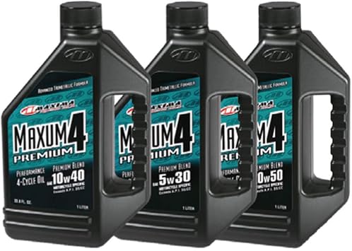 Maxima 34505 Premium4 10W-40 Motorcycle Engine Oil - 5 Gallon Pail