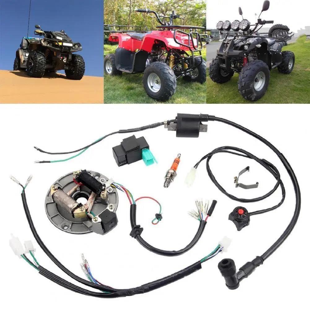 Dispositivi Accensione Moto per 50 CC 70 CC 110 CC 125 CC 4 Tempi 1 Set Statore Accensione Parti di Ricambio per Moto Kit Accensione Motocicletta