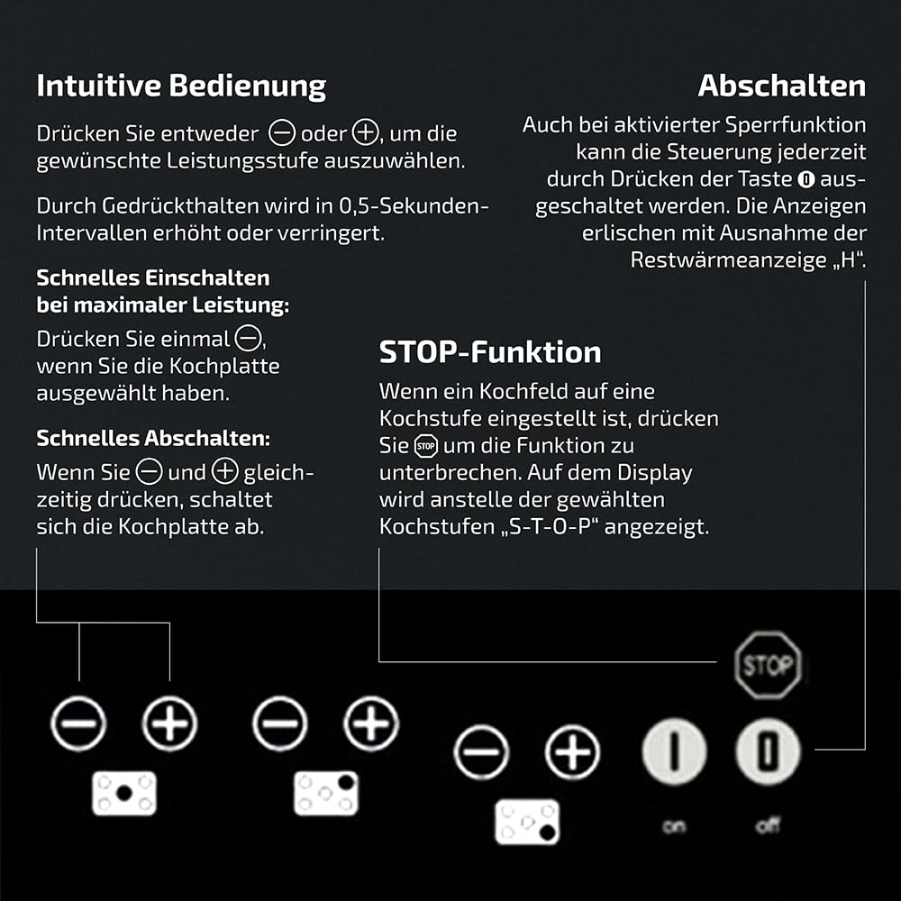 TEKA Elektro-Kochfeld mit 5 Kochzonen, modernes Glaskeramikkochfeld mit Ankochautomatik, Sensorbedienung und Kindersicherung, eleganter Facettenschliff – 90 cm
