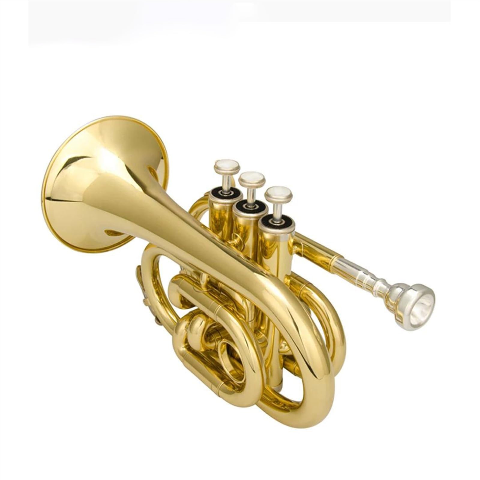 Standard Trąbka Bb Mosiężna Trąbka Kieszonkowa Lakierowana Instrumenty Muzyczne Profesjonalna Stal Nierdzewna Początkujący Pełny Ton