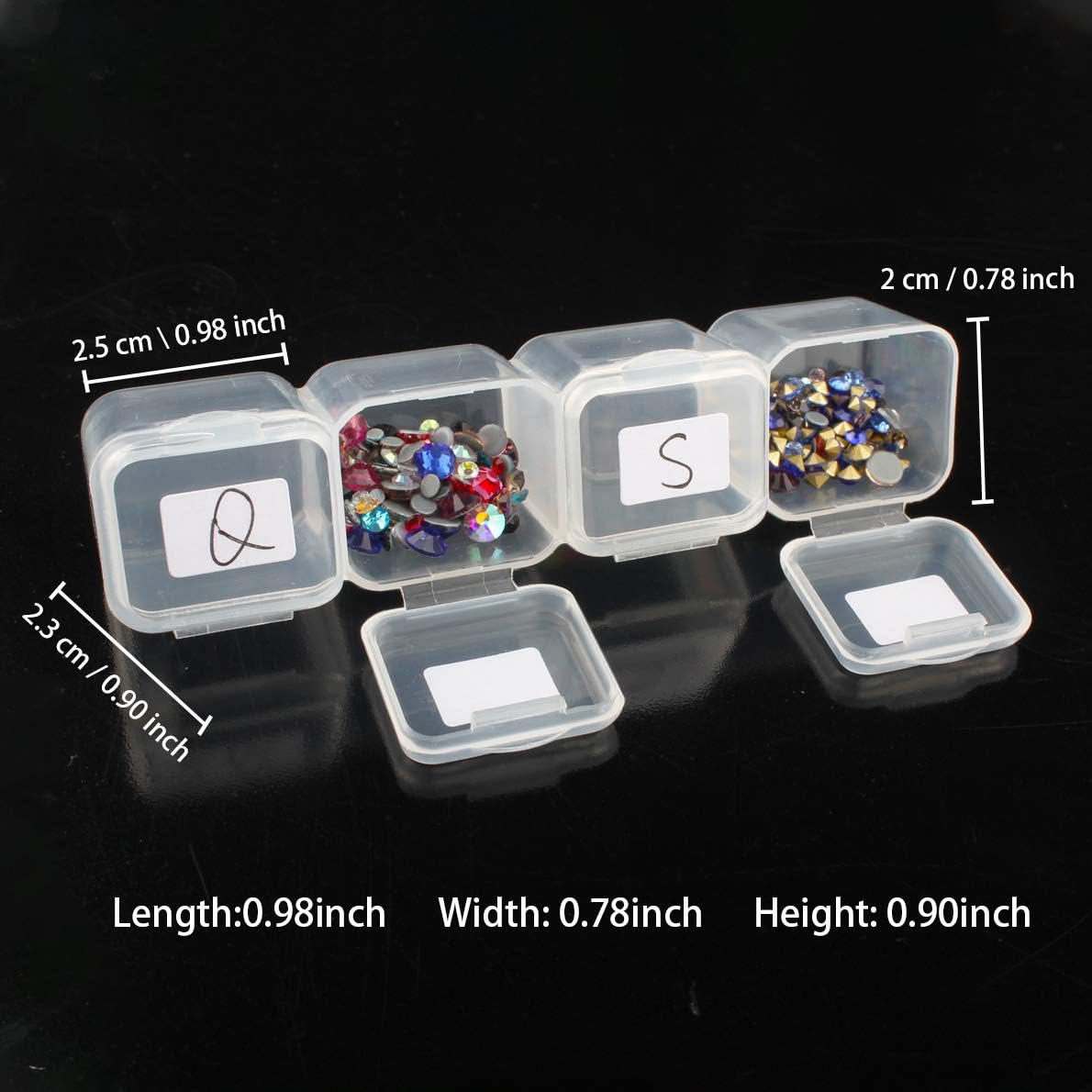Diamond Embroidery Box 2 Packs 28 Grids, Eiito 5d Siamond Box and Cross Stitch Tools Accessory Containers for DIY Art Craft Diamond Painting Box