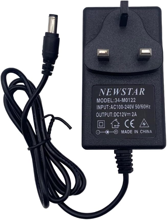 Newstar 12V 2A AC/DC Power Adaptor With BS Plug Pin Size 5.5 * 2.5