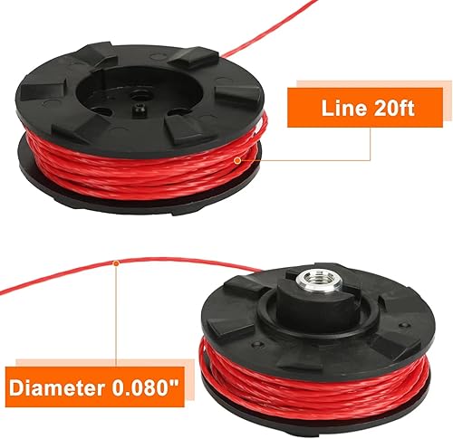 Miniatura 5 de THTEN Cabezal de repuesto DWO1DT995 compatible con Dewalt DCST970, DCST922, DCST990, DCST920, DCST925, DCST991 con línea de carrete de recortadora