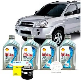 Kit Troca de Oleo 5w30 e Filtro Hyundai Tucson GLS 2.0 16V 2017 A 2019