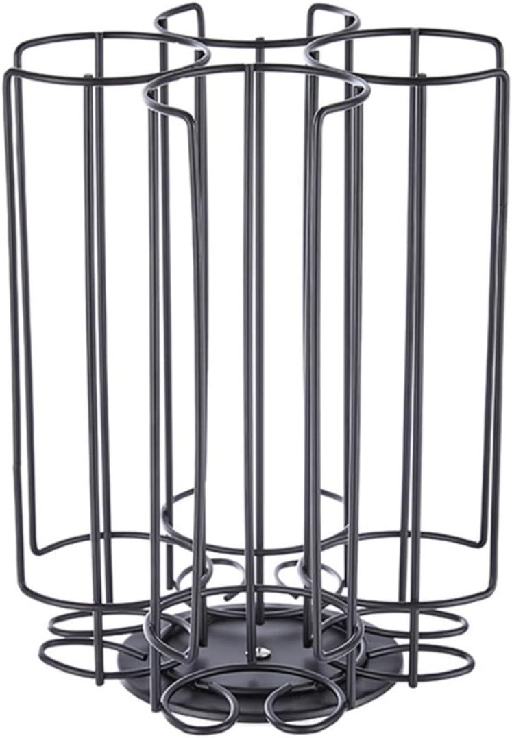 Black Rotating Coffee Capsule Holder for Carbon Steel