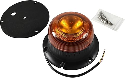 Miniatura 5 de HQRP Amber Beacon intermitente precaución de seguridad de advertencia de seguridad LED montaje de tornillo luces LED de construcción estroboscópica