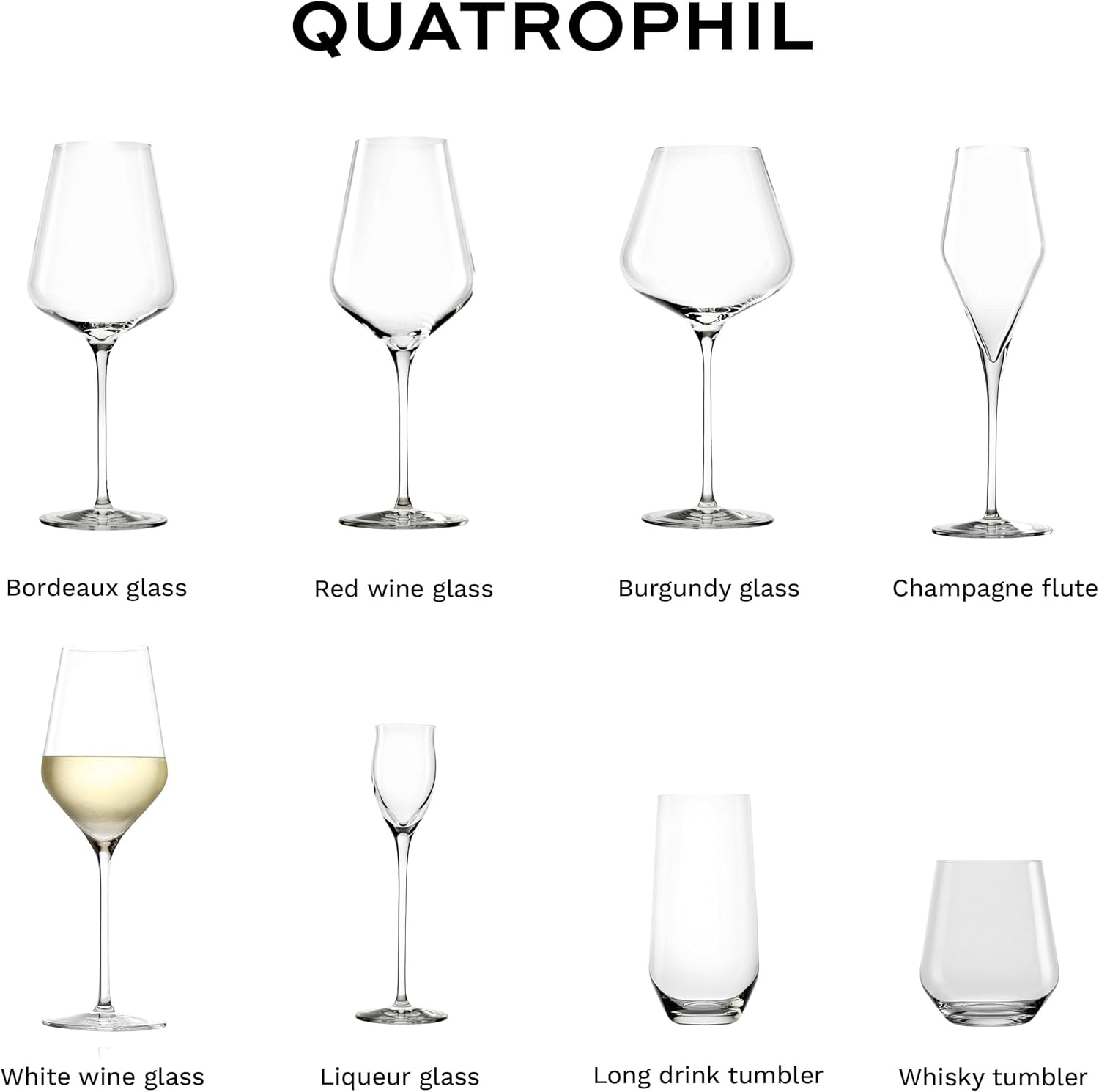 Stölzle Lausitz White Wine Glasses Quatrophil Set of 4, 13 3/4 oz – Premium Wine Glasses Ideal for White Wine & Aperitifs – Elegant Crystal Glass Goblet, Dishwasher Safe & Made in Germany - Image 7