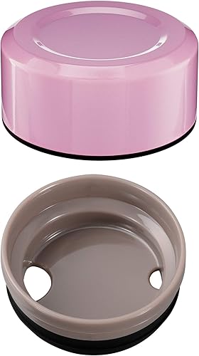 Miniatura 3 de Kyocera Taza de viaje con tapa giratoria, 17 onzas, algodón rosa