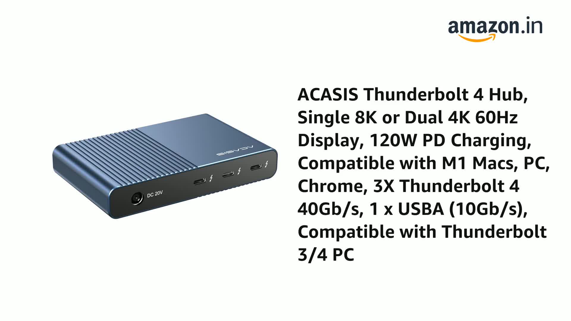 CHANNEL S 　THUNDERBOLT Chenyang Thunderbolt Port to Thunderbolt Male to Male Video Data