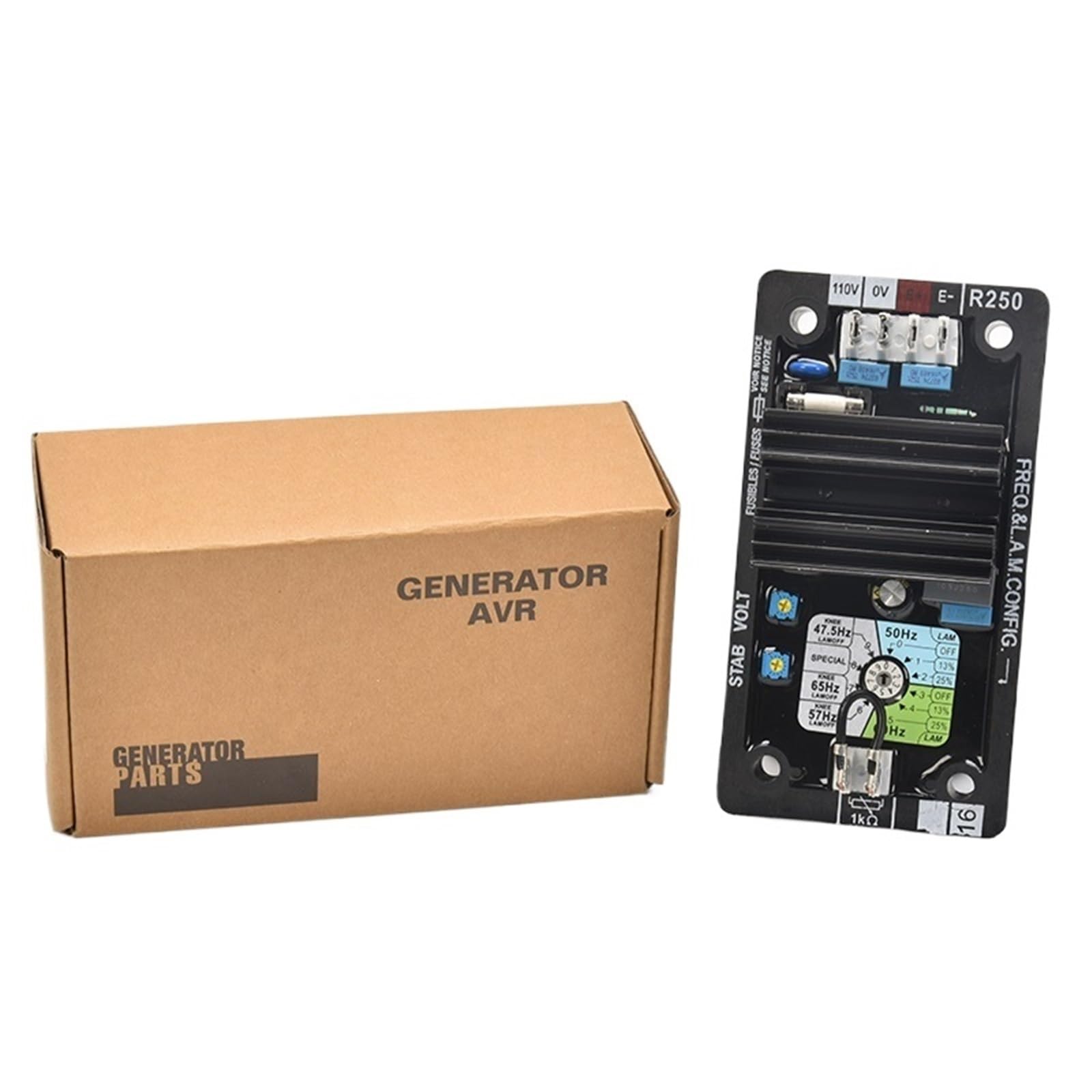 0P7BR328B 1pcs AVR R250 Generator Automatic Voltage Regulator Stabilizer Control Module Panel Diesel Parts