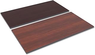 Alera Reversible Laminate Table Top, Rectangular, 59 1/2w x 29 1/2,Med Cherry/Mahogany