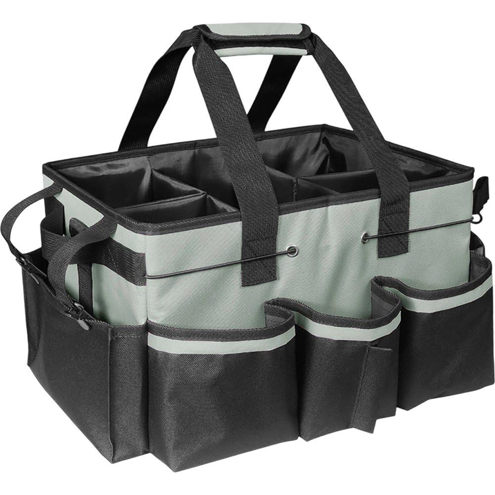 Sac à outils et fourre-tout à large ouverture pour rangement robuste d'outils de nettoyage