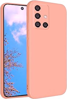 Silicone Case Compatible with Samsung Galaxy A71 Soft Silicone Gel Rubber Shockproof Cover Matte Finish with Cloth Inner Lining (Rose)