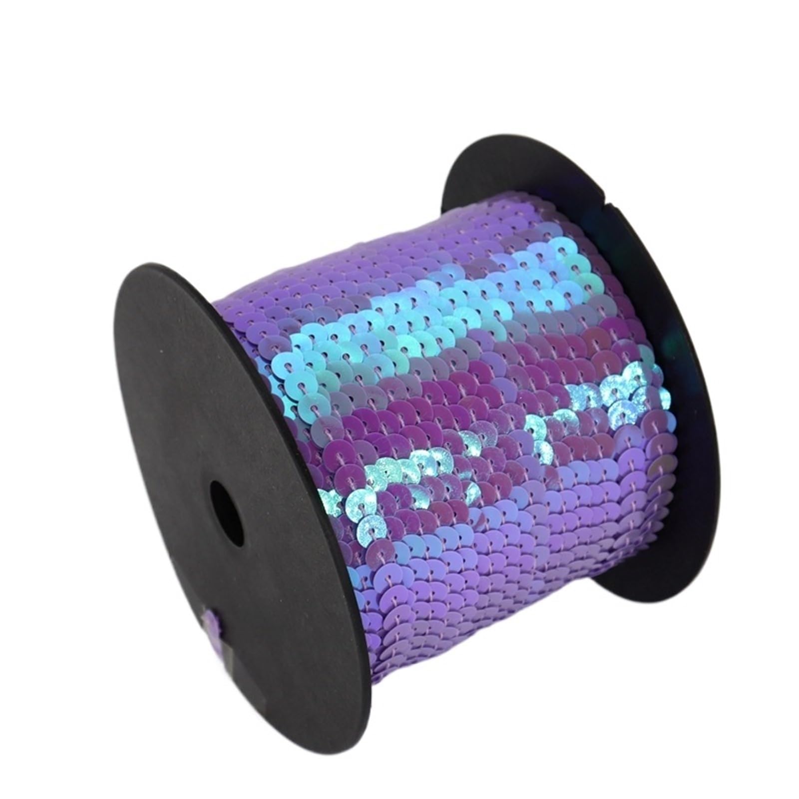 Lamówki cekinowe do szycia Cekinowa wstążka z cekinami 6 mm okrągła, wiele rozmiarów(13 Pink,100 Yards)