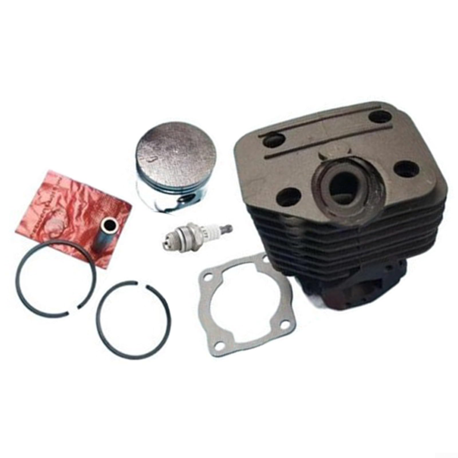 Kit de bloque de cilindro de cortacésped de 36 mm de metal para montaje de pistón compatible con TBC355 TBC358 TBC368 SUM338 SUM355 BG338 forro de cilindro para mantenimiento de jardín al aire