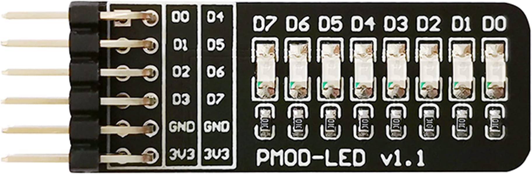 PMOD-LED Expansion Board ICESugar FPGA Expansion Module Standard PMOD Connector 8 bit LED
