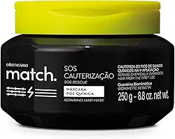 Máscara Capilar Pós-Química Match SOS Cauterização 250g - O Boticário