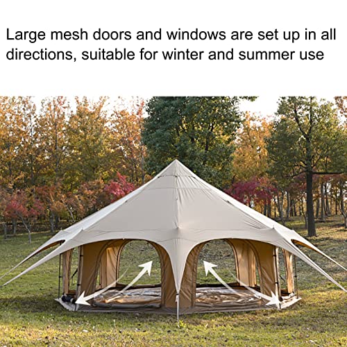 Carpa de Lona Algodón Impermeable 4 Estaciones 8-10 Personas miniatura 2
