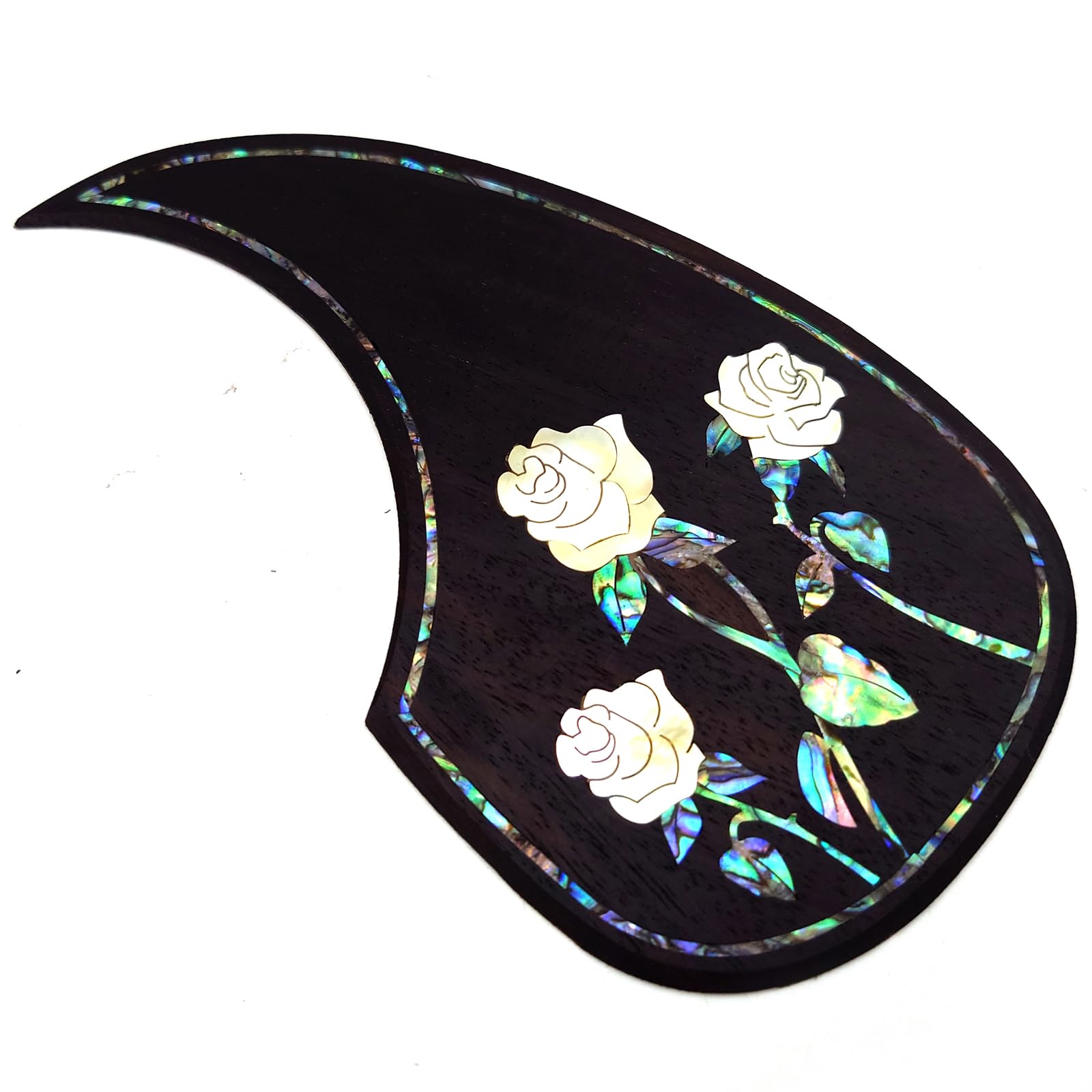 Guitar Pick Guard, Battipenna in abalone in palissandro autoadesivo for Chitarre acustiche folk D-45 Taylor(15)
