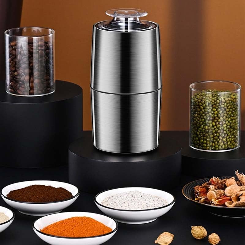 Electric Grinder,Bean Grinder, 200W Powerful Copper Motor, for Spices, Coffee Beans, Herbs, Nuts & Grains