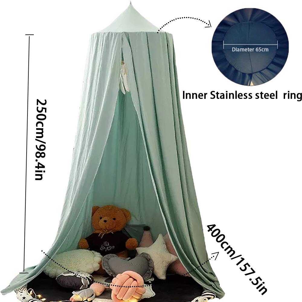 YHNNH, Letto a baldacchino con Rete a Cupola, Tende da Lettura da Gioco sospese for la Decorazione della Stanza dei Bambini(Pink)