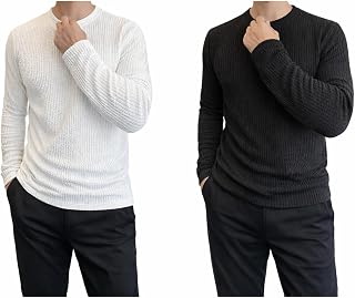 Men Solid Colour Long Sleeveles Rouned Neck T-Shirt| Comfortable, Lightweight,Breathable, Skin Friendly Price In India