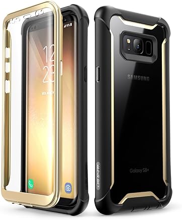 Funda compatible con Samasung Galaxy S8 Plus, SUPCASE Ares con protectores de pantalla incorporados compatible con Samasung Galaxy S8 Plus, transparente(Negro/Dorado) Funda compatible con Samasung Galaxy S8 Plus, SUPCASE Ares con protectores de pantalla incorporados compatible con Samasung Galaxy S8 Plus, transparente(Negro/Dorado)