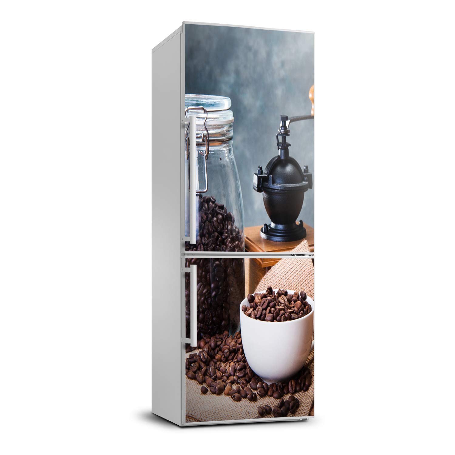 Autocollant frigo Tulup pour masquer les défauts de votre réfrigérateur 70x190cm