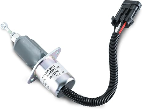 3931570 Fuel Shut Off Solenoid 3923201 SA-4981-12 3800723 5016244AA 5016244AB for Dodge RAM 2500 3500 with 5.9L Cummins Diesel 1994-1998 12VDC