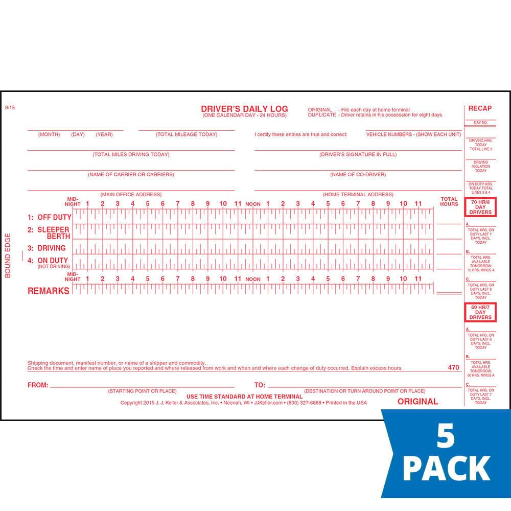 Printable Dot Log Book 20 FREE Printable Driver's Daily Log Books
