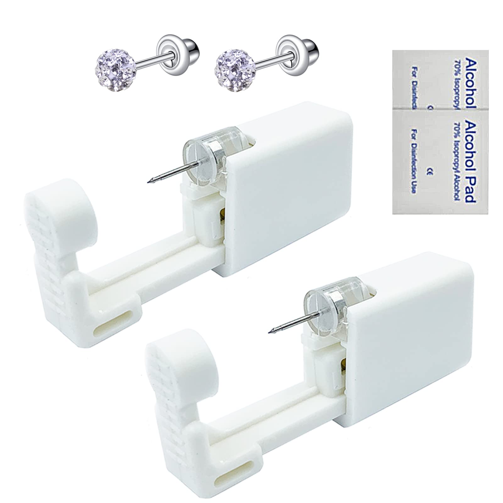 Buy 2 Pack Ear Piercing Kit, EVRCRR Self Ear Piercing , Disposable Self