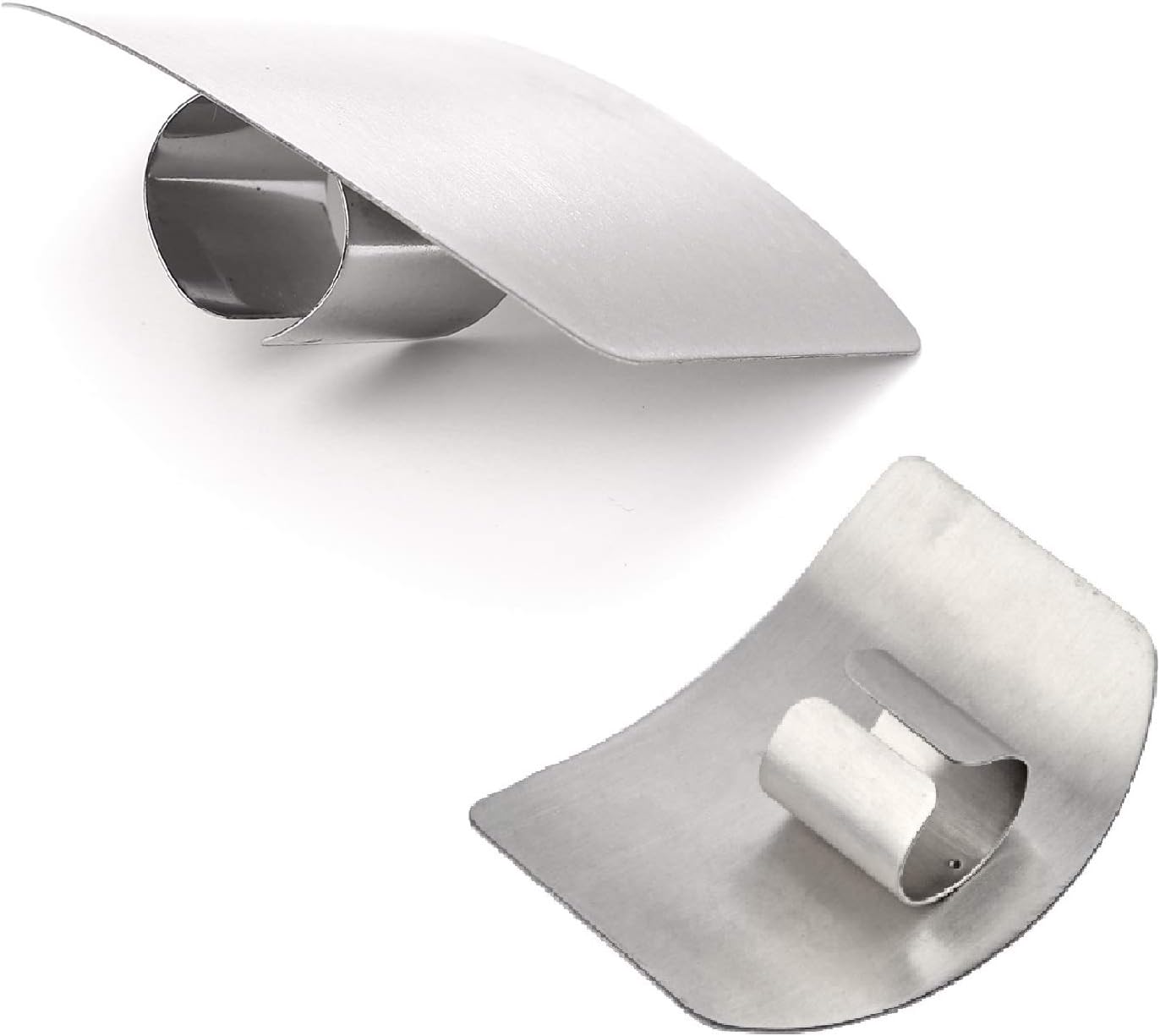 Zeltauto Finger Guard Slicing Cutting Protector 2.6 Inches Stainless Steel Finger Protector Cutting
