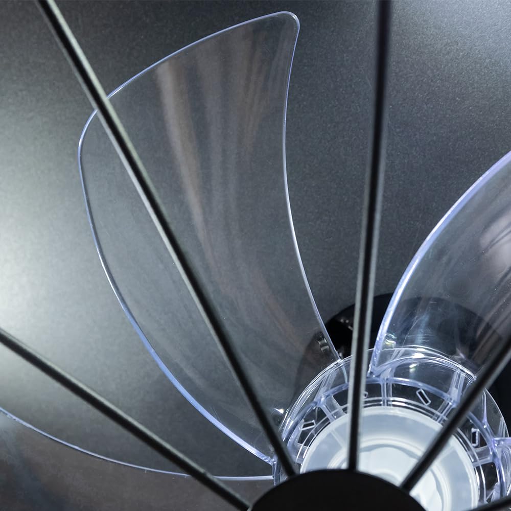 Cecotec - Wentylator sufitowy Light EnergySilence Aero 600 Iron Design - 20 W, silnik prądu stałego, lampa, 5 11-calowych łopatek, pilot, 3 prędkości, timer, tryb zima/lato