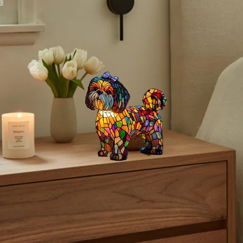 Veilleuse en résine artisanale en forme d'animal - Lampe de bureau LED