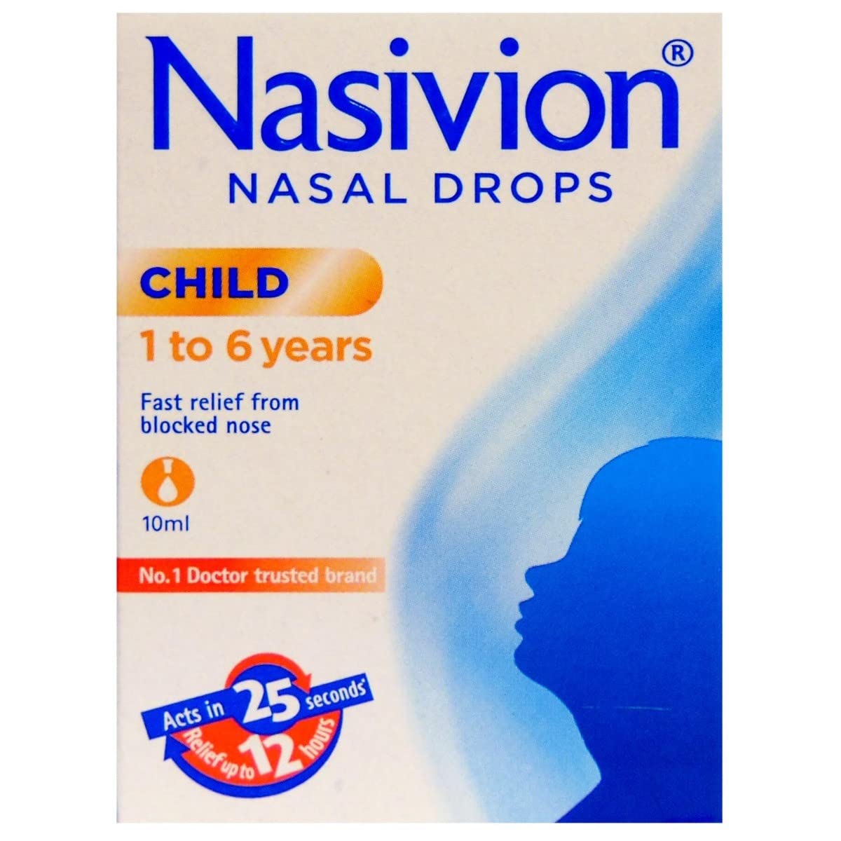 Nasivion 0.025 Paediatric Bottle of 10 ml Nasal Drops Amazon.in