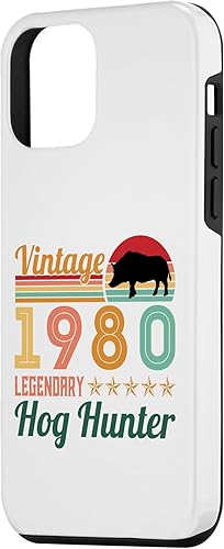 Miniatura 2 de iPhone 12 mini Retro Legendary Hog Hunter Vintage Pig Hog Boar Hunting Case