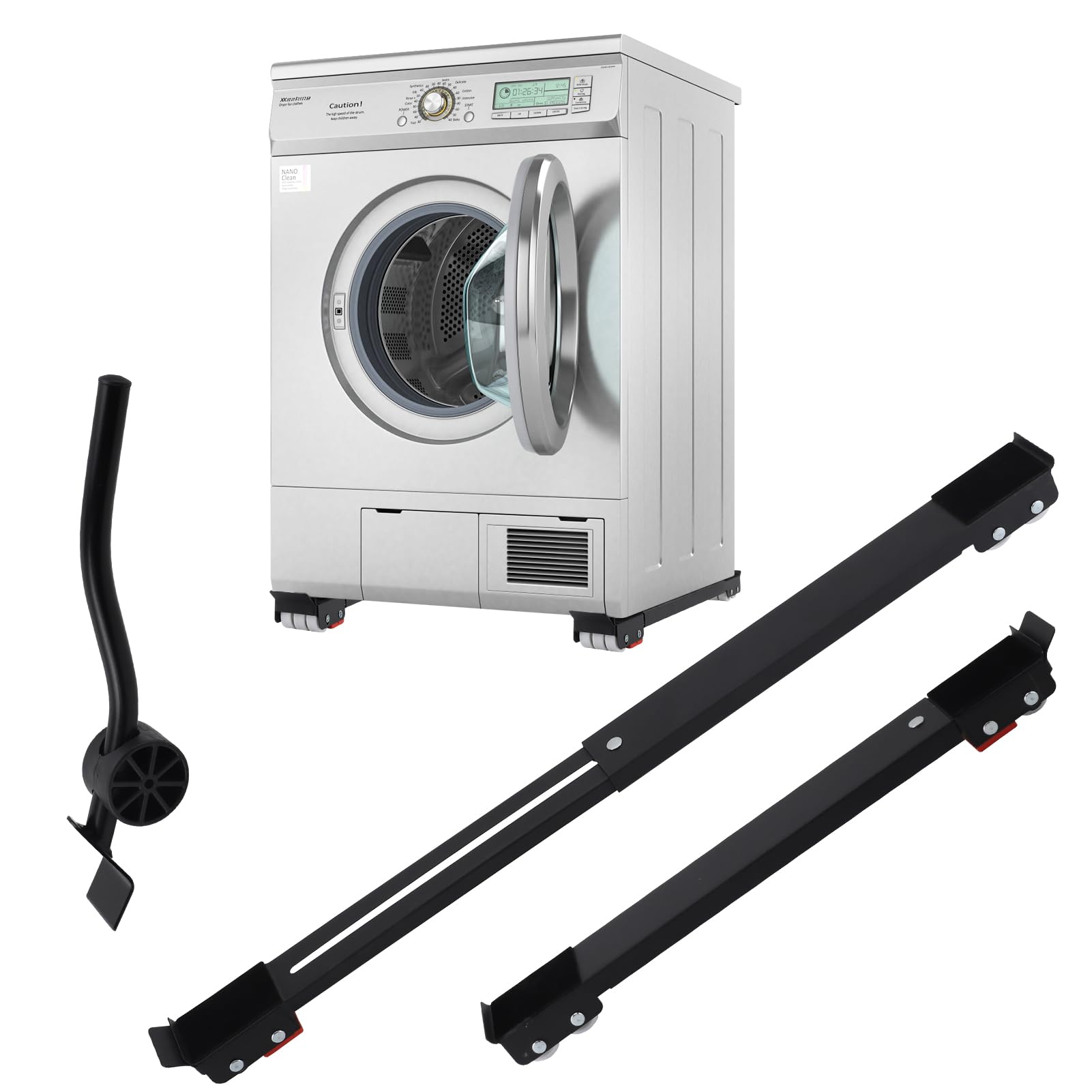Appliance Rollers, Furniture Washing Machine Dolly, Extendable Appliance Rollers