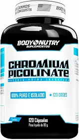 Chromium Picolinate Picolinato de Cromo Puro Pote 120 Capsulas Suplemento Mineral Sem Sabor Importado Original